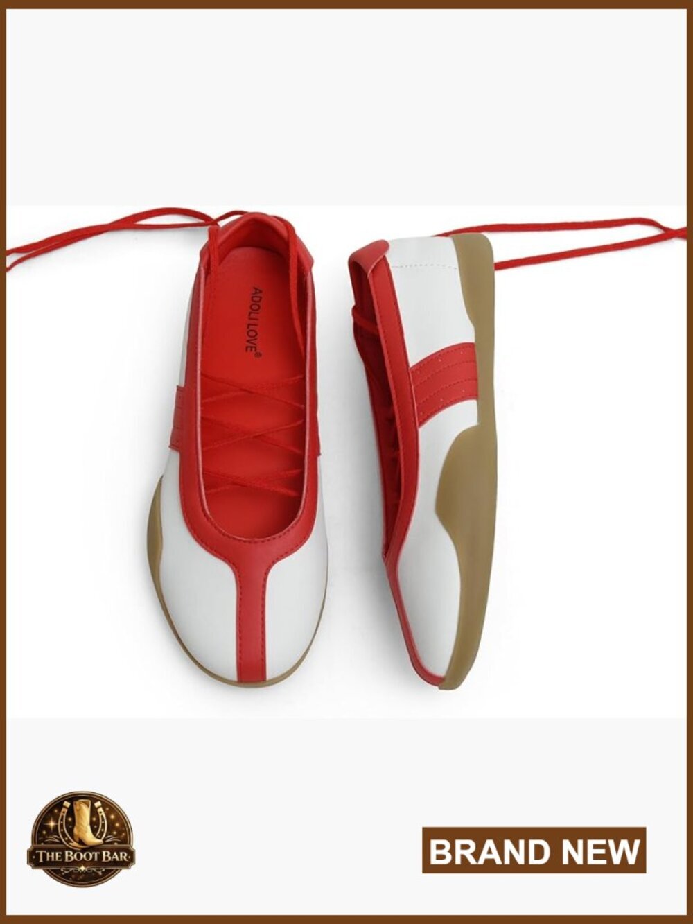 Women's Lace Up Sneaker Flats - Lightweight Retro Fashion Walking Shoes